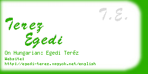 terez egedi business card